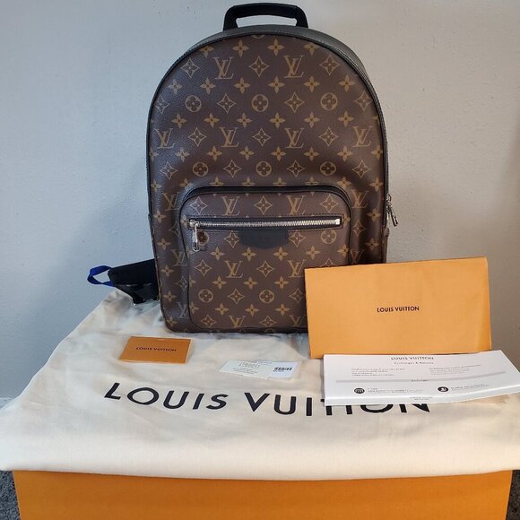 NWT AUTHENTIC Louis Vuitton Monogram Macassar Josh Backpack - Picture 1 of 16